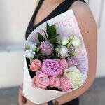Букет с пионом Неженка