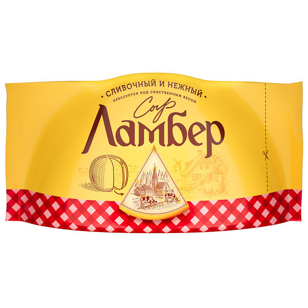 Сыр Ламбер 50% кусковой 230 г