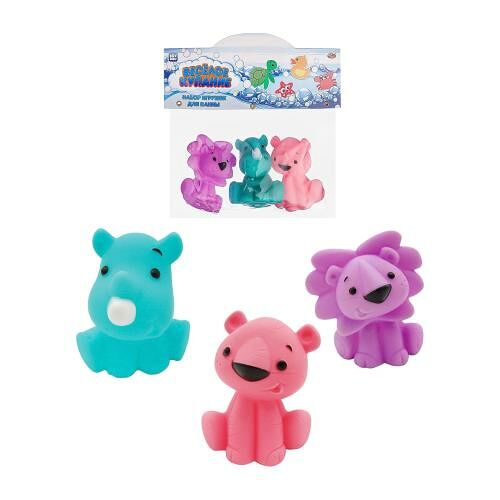 Набор игрушек для ванны ABToys Веселое купание 3 шт. в ассортименте