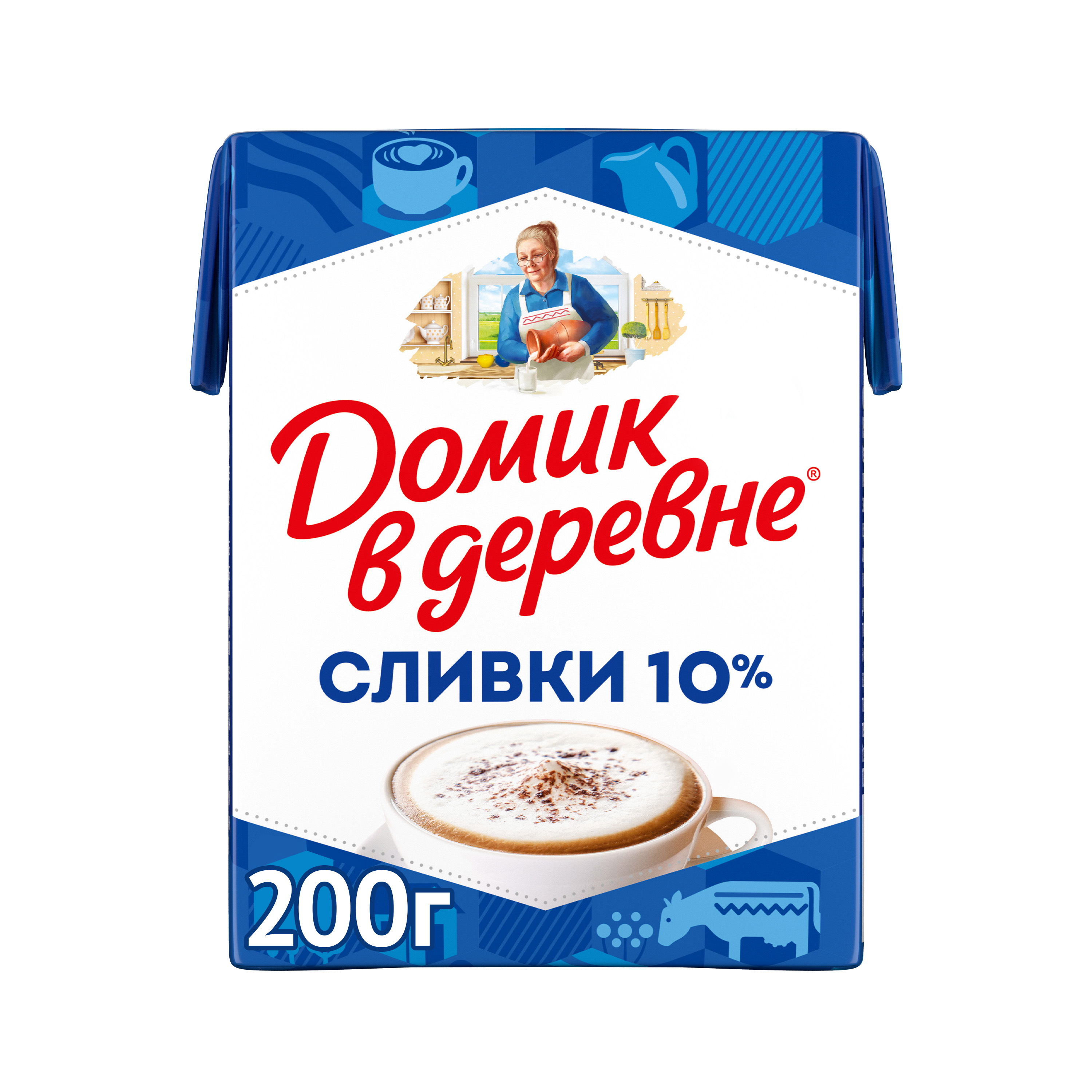 

Сливки стерилизованные Домик в деревне 10%, 200 г