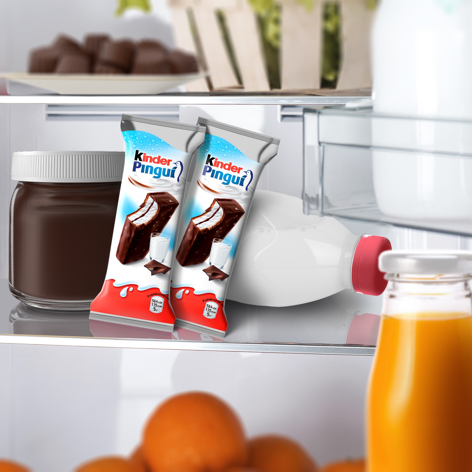 

Пирожное бисквитное Kinder Pingui с молочной начинкой 30 г