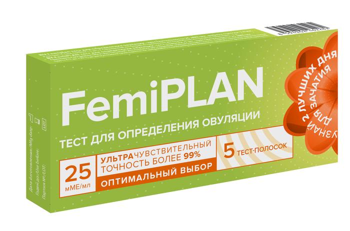 

Тест на овуляцию Femiplan 5 шт.