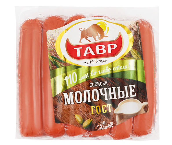 

Сосиски Тавр Молочные 600 г