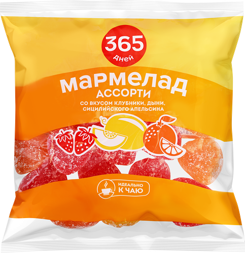 Мармелад 365 ДНЕЙ Ассорти, 250г