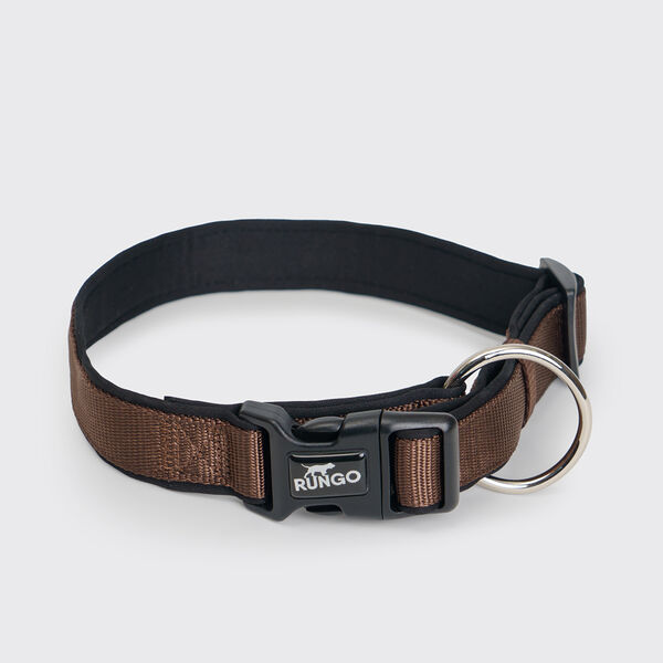 Ошейник Rungo Soft 2.5(3)х40-63 см неопрен коричневый