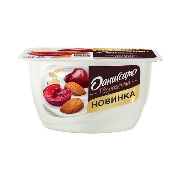 Продукт творожный с нап Вишнево-миндальный десерт Даниссимо 6,1% 130г