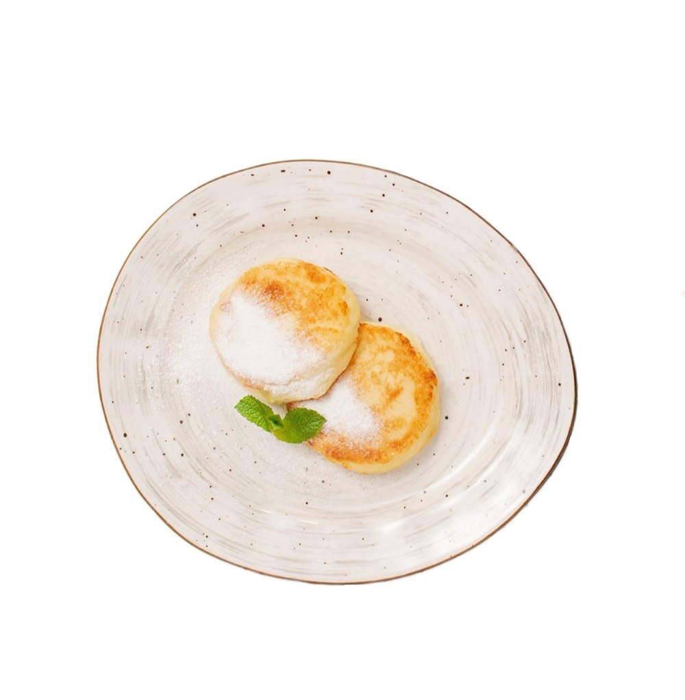 

Сырники Азбука Вкуса из деревенского творога со сметаной и вареньем 180 г