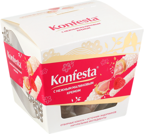 

Конфеты Konfesta глазированные с малиновой начинкой 150 г