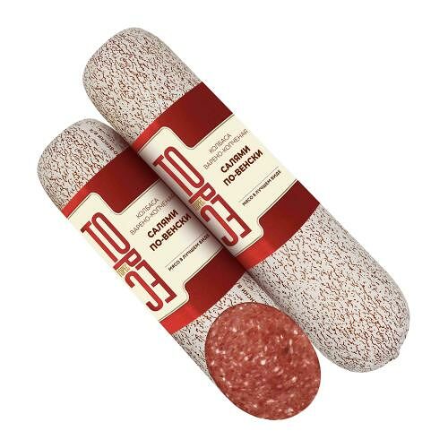 Колбаса Торес Салями По-венски варено-копченая вес