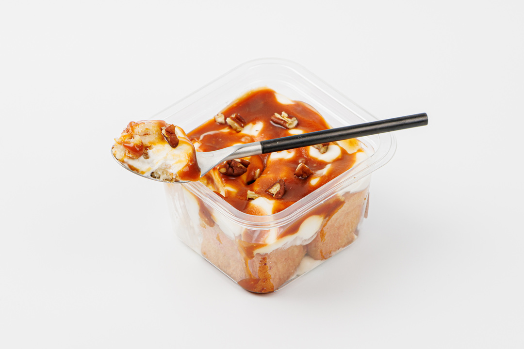 

Булочка Бриошь с кремом, карамелью и орехом Пекан ВкусВилл кафе 140 г