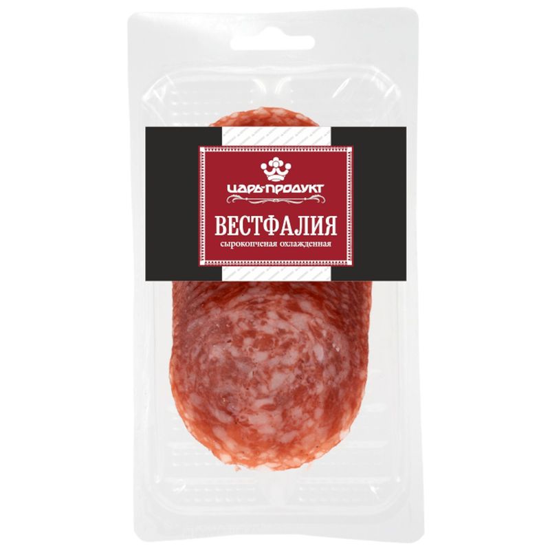 

Колбаса Царь-продукт Вестфалия сырокопченая нарезка 100 г