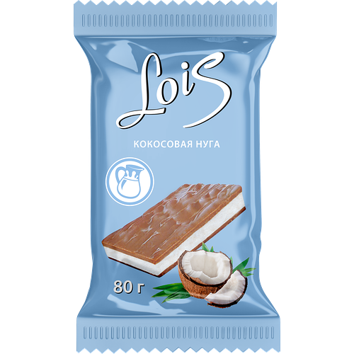 Плитка кондитерская Lois Невский кондитер с кокосовой нугой 80 г