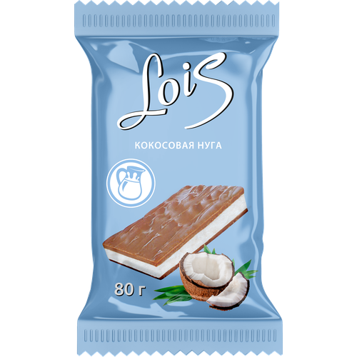 

Плитка кондитерская Lois Невский кондитер с кокосовой нугой 80 г