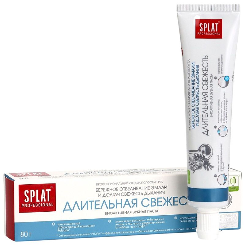 

Зубная паста Splat Professional Длительная Свежесть 80 г дизайн упаковки в ассортименте