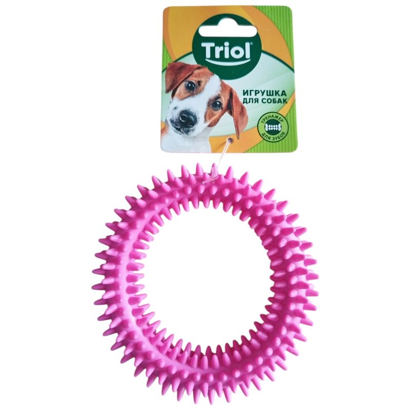 

Игрушка для собак Triol Кольцо с шипами из цельнолитой резины в ассортименте 11.5 см
