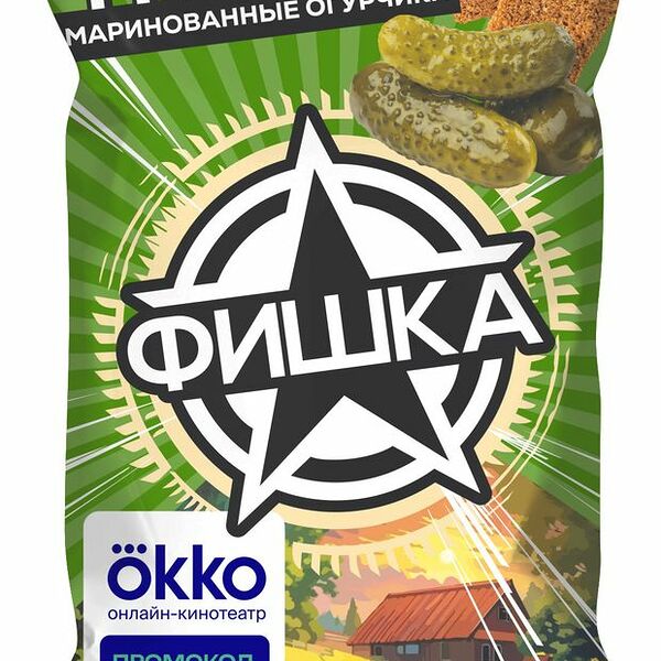 Гренки Фишка маринованные огурчики 120 г