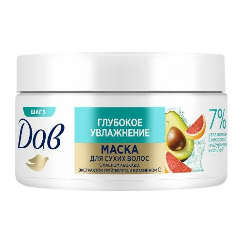 Маска для волос Дав Глубокое увлажнение 300 г