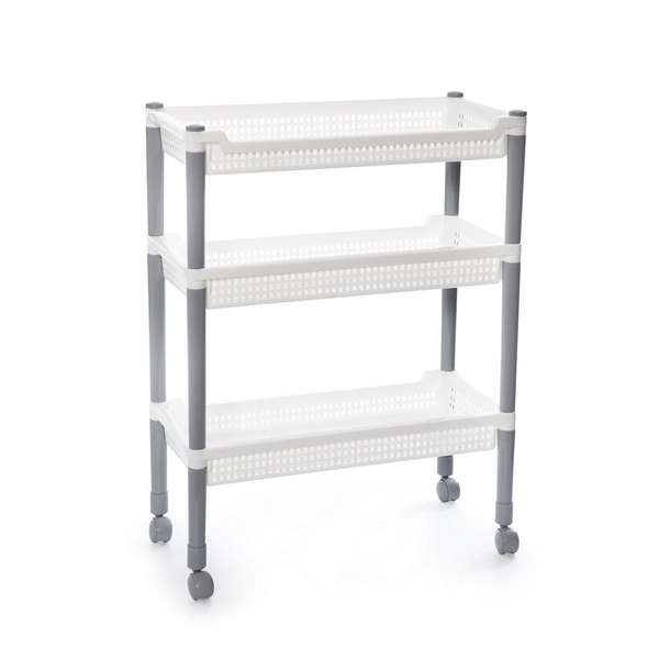 Этажерка узкая Полимербыт Флер 3 секции 22.5x47.5x63 см