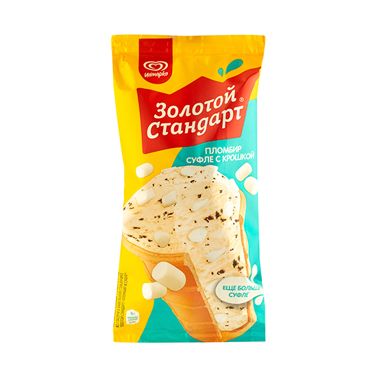 

Мороженое Золотой стандарт Пломбир суфле c крошкой стаканчик 12% 86 г