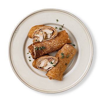 

Блинчики ржаные Азбука Вкуса с белыми грибами и курицей в сливочном соусе, вес