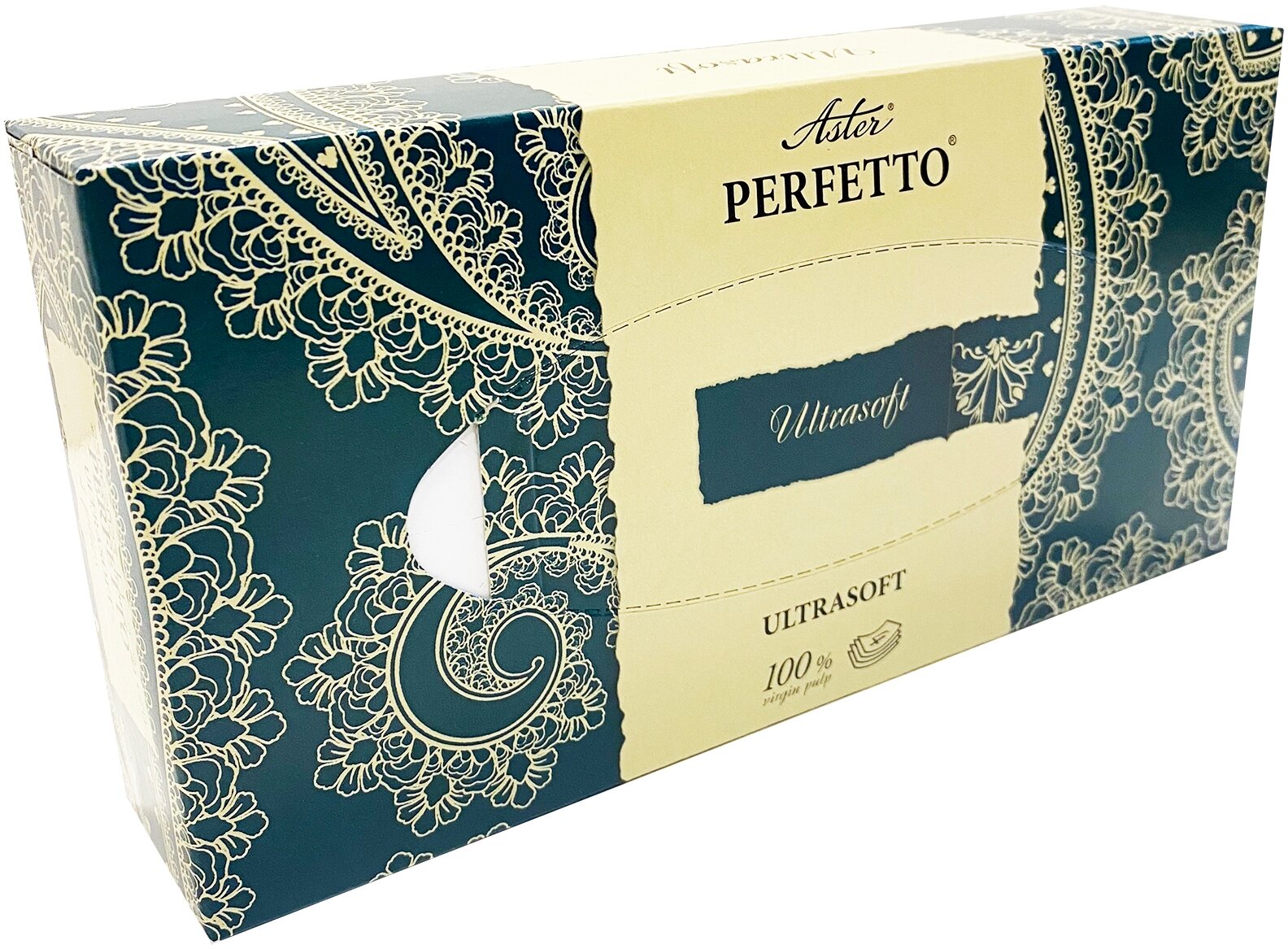 

Салфетки косметические Perfetto 4 слоя Aster 50 шт. цвет в ассортименте