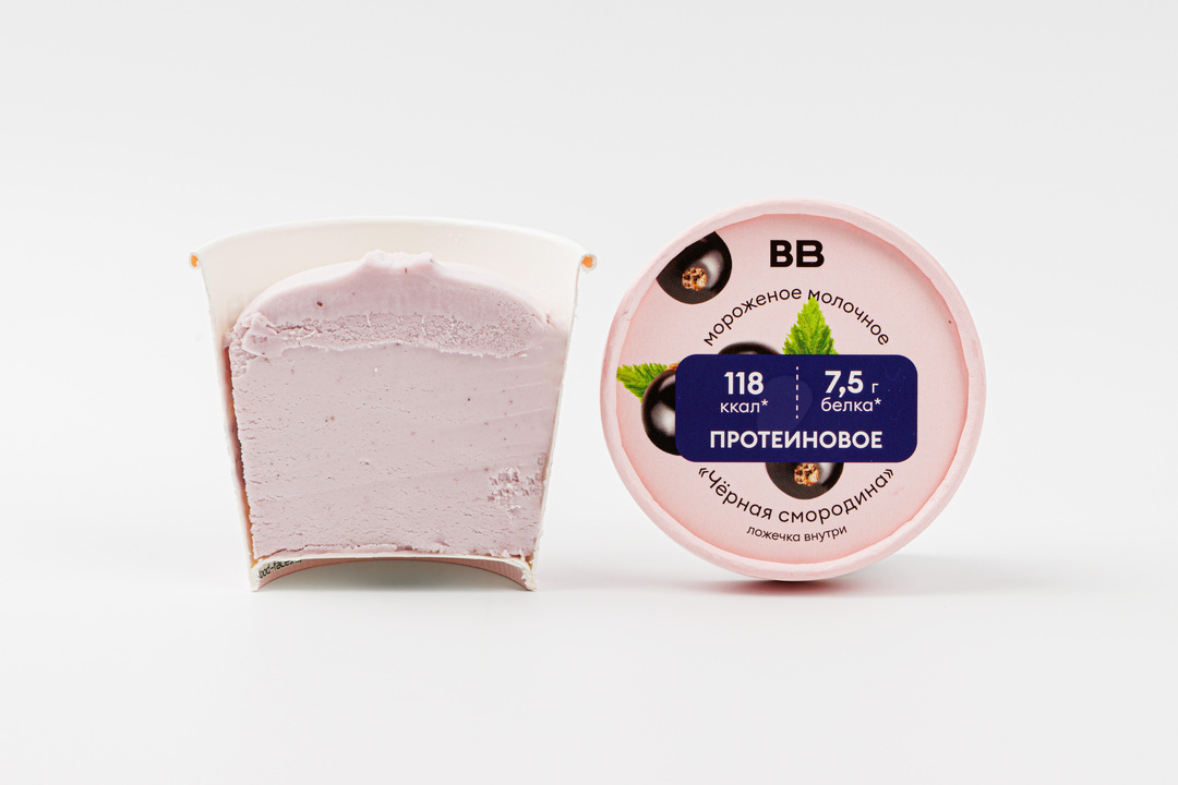 

Мороженое молочное протеиновое ВкусВилл Черная смородина 75 г