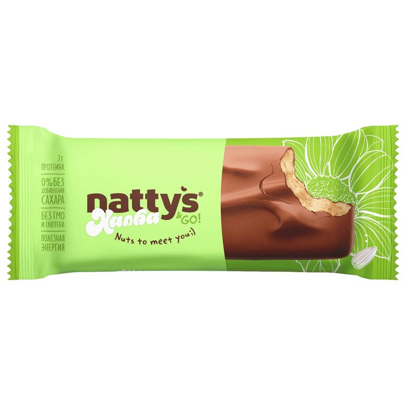 

Батончик Nattys&Go! Халва в молочном шоколаде 45 г