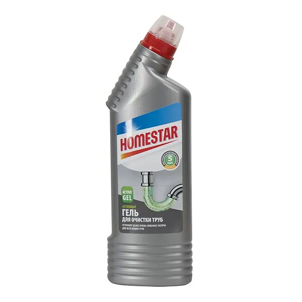 Гель для очистки труб, HOMESTAR, 750 мл