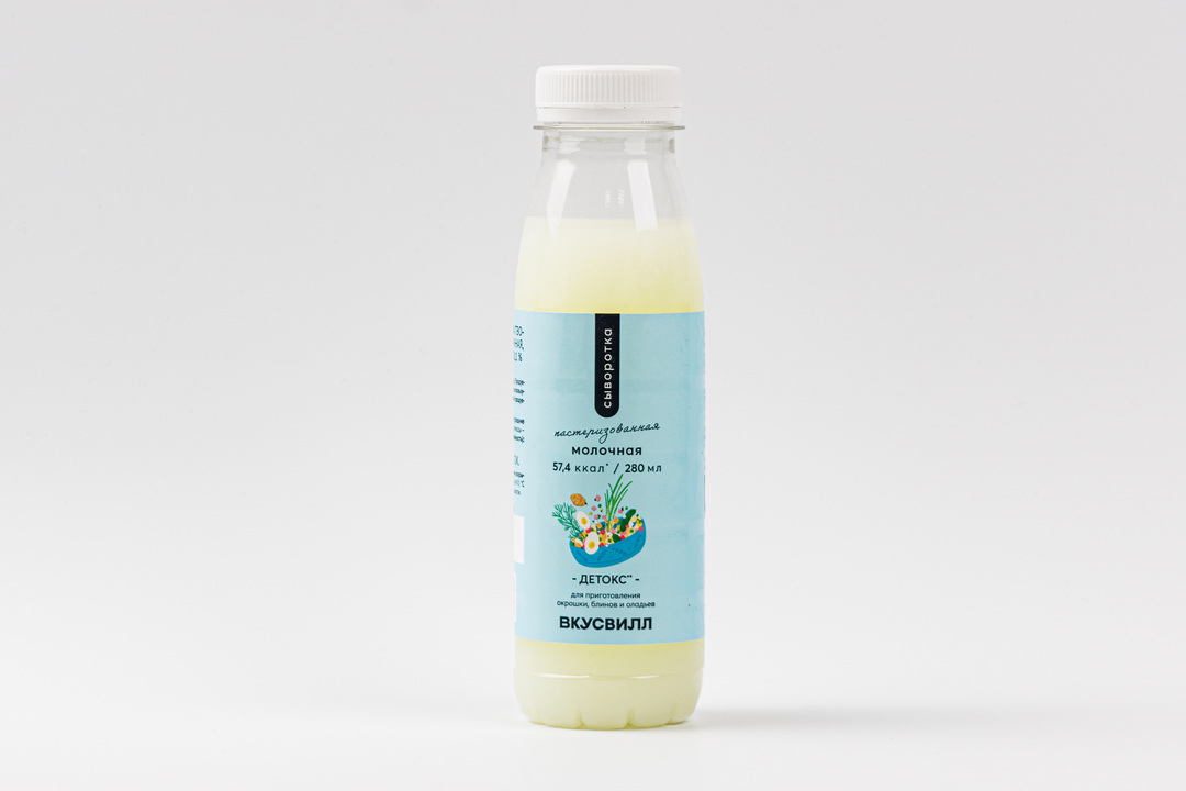 

Сыворотка молочная ВкусВилл пастеризованная 280 мл