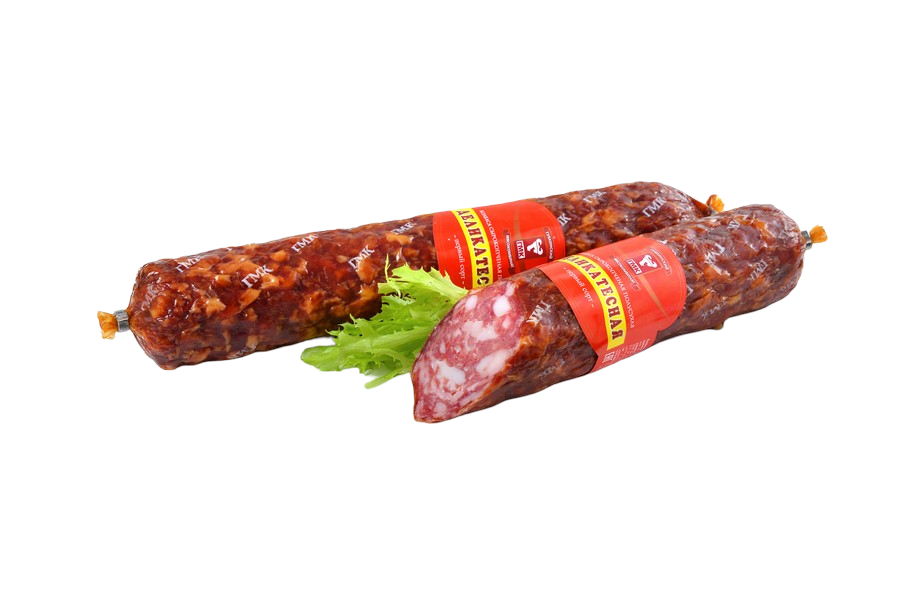 

Колбаса Губкинский мясокомбинат Деликатесная сырокопченая весовая