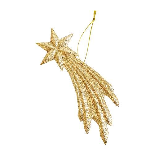 Украшение на елку Падающая звезда 6911GLMK пластик 16 см