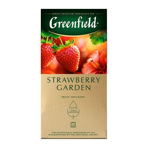 Чайный напиток Greenfield Strawberry Garden травяной 25 шт х 2 г