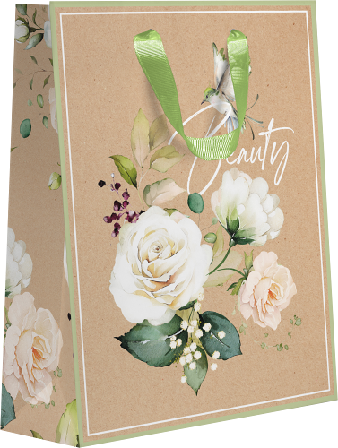 Пакет подарочный Пакетико KM Крафт Spring 23x18x10 см дизайн в ассортименте