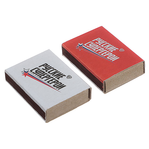 Спички бытовые, блок 10 коробков 7,5х6,5х5,1см, осина, картон, зажигательная масса.