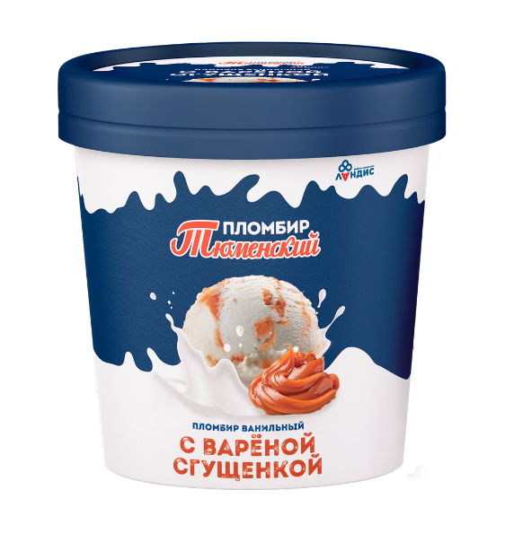 

Мороженое Тюменский пломбир Пломбир ванильный с вареной сгущенкой 15% 280 г