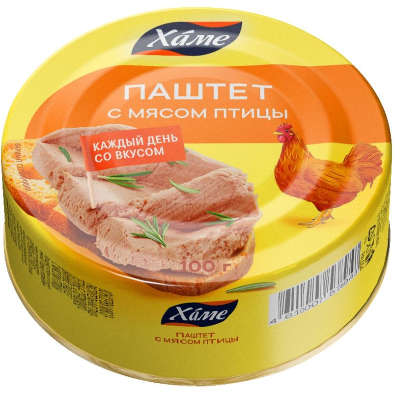 

Паштет Хаме с мясом птицы 100 г