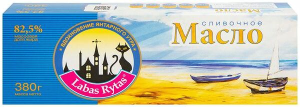 Масло сливочное Labas Rytas Традиционное 82.5% 380 г