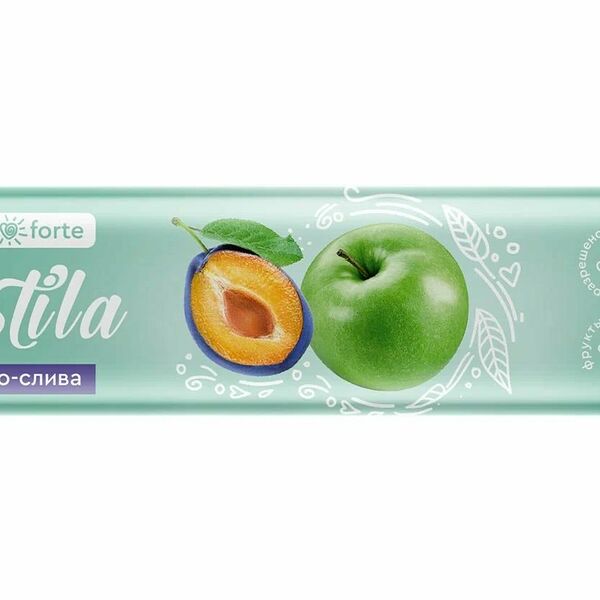 Пастила фруктовая FoodForte яблоко-слива 27 г