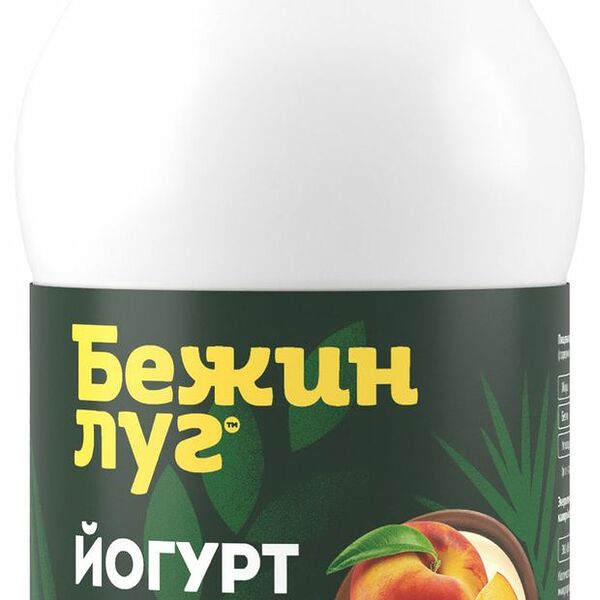 Йогурт питьевой Бежин луг с персиком 2.5% 900 мл