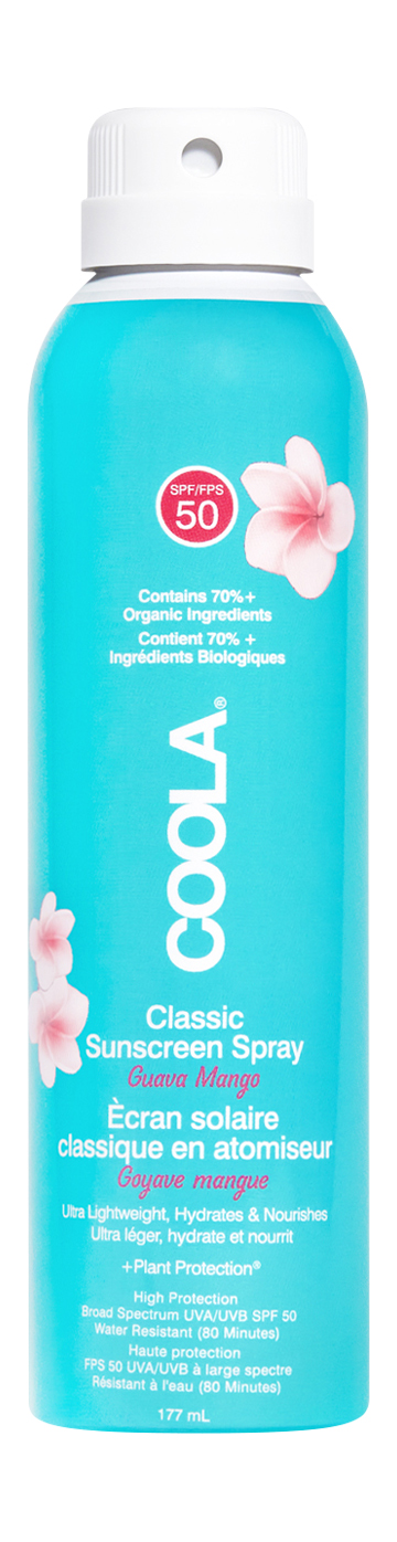 

Солнцезащитный спрей для тела Coola Classic Sunscreen Spray SPF 50 Guava Mango, 177 мл