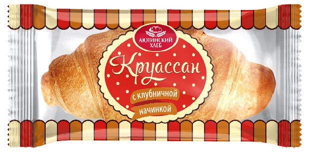 

Круассан Аютинский хлеб с клубничной начинкой 75 г