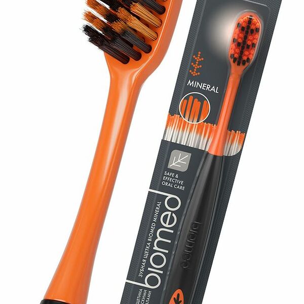 Зубная щетка Biomed Mineral жесткая в ассортименте 1 шт.