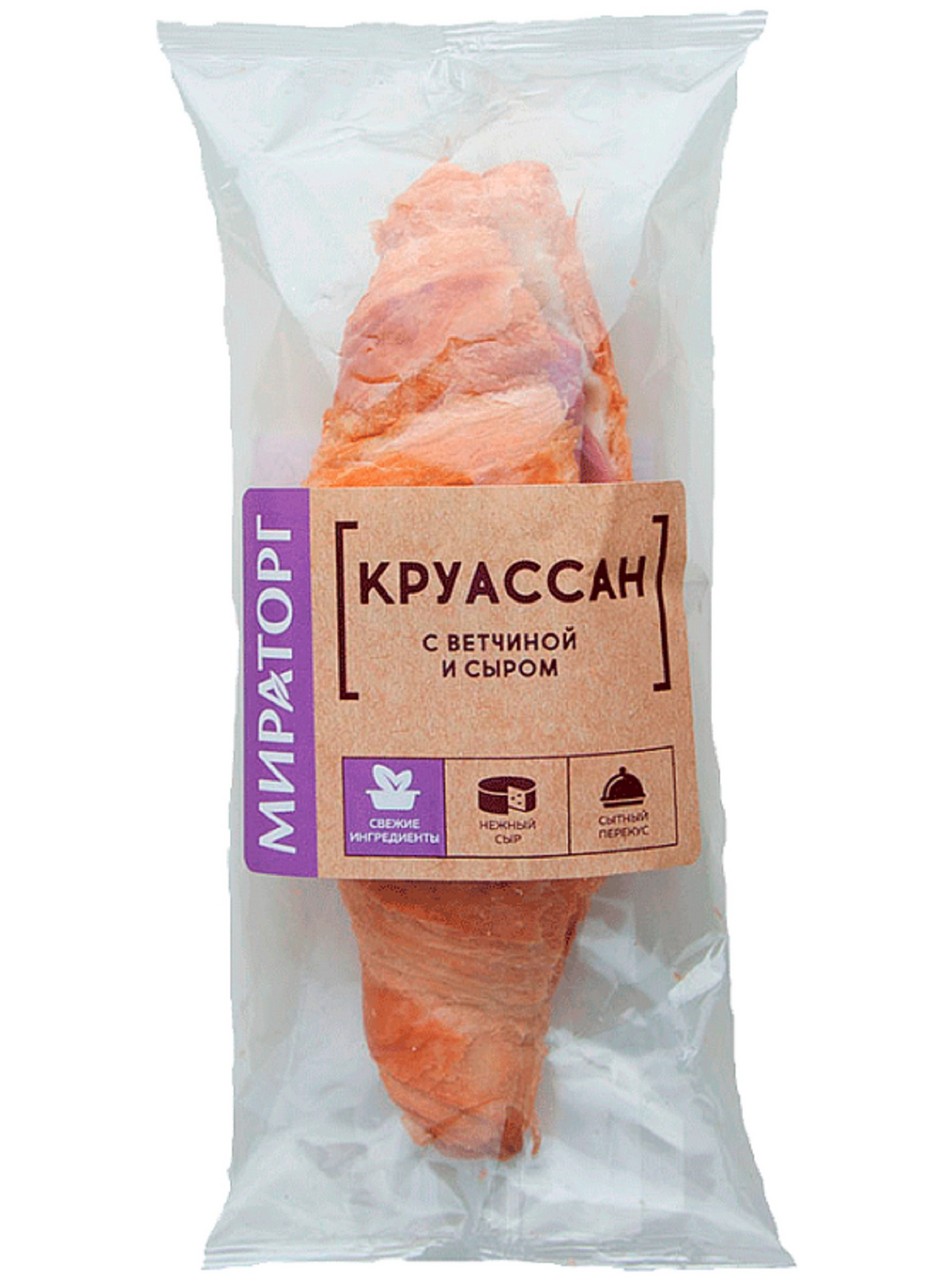 

Круассан Мираторг с ветчиной и сыром замороженный 110 г
