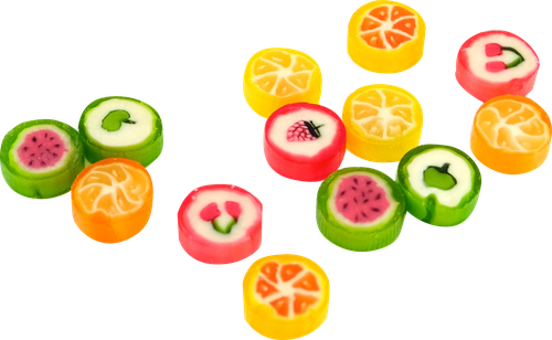 

Карамель леденцовая Dendy Candy Olite, картинки с фруктовым вкусом, весовые