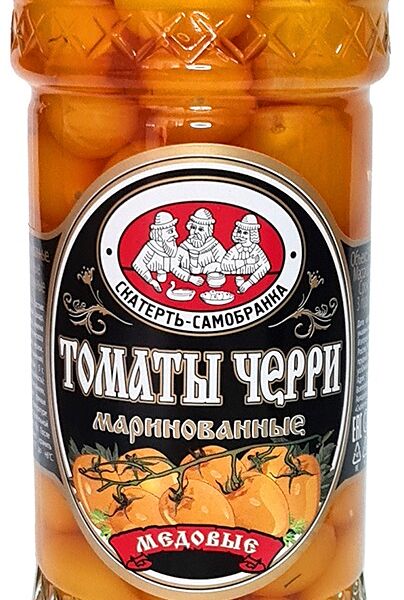Томаты маринованные Скатерть-Самобранка Медовые, черри желтые 550 г