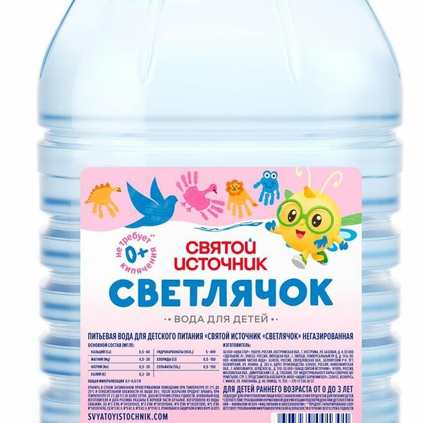 Вода Святой Источник Светлячок негазированная 5 л