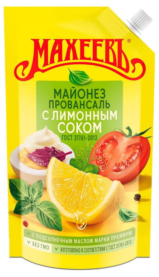 

Майонез Махеевъ Провансаль с лимонным соком 67% 380 г