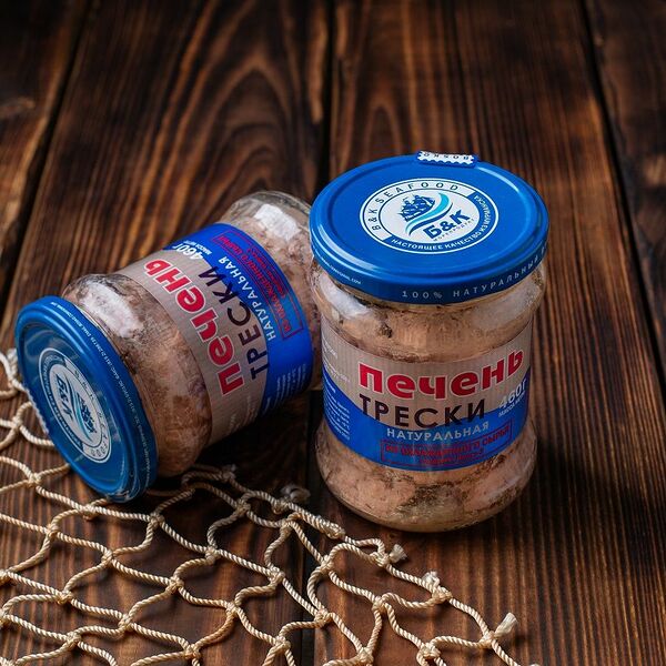 Печень трески натуральная в ст/б,  460гр