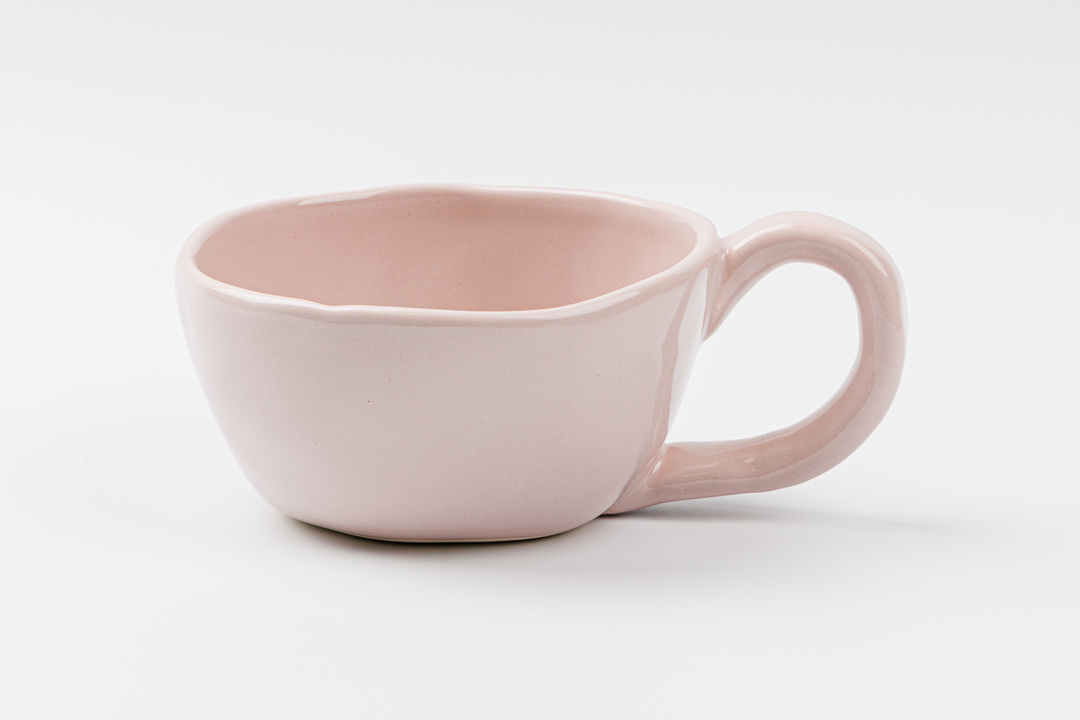 

Кружка Творческое объединение Круг Пастель большая розовая 0.3 л