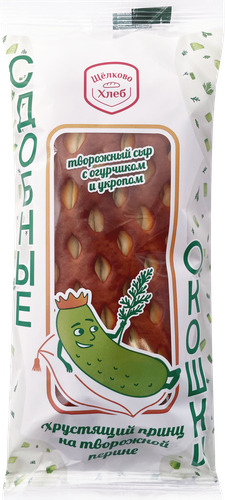 

Сдоба Щелковохлеб Сдобные окошки с огурчиком и укропом 130 г